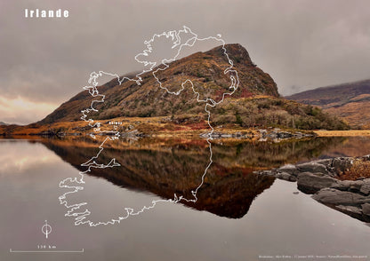 Carte de voyage personnalisée sur mesure parfait poster pour ta déco