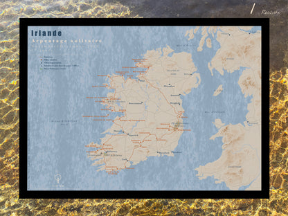 Carte de voyage personnalisée sur mesure sur graphisme et sur photographie