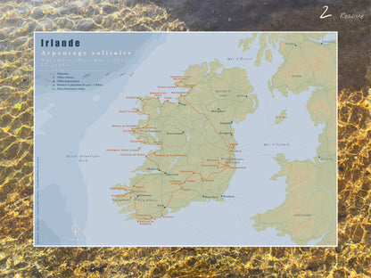 Carte de voyage personnalisée sur mesure sur graphisme et sur photographie