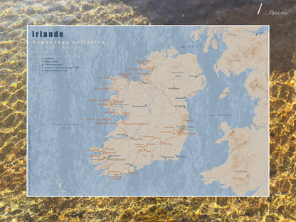 Carte de voyage personnalisée sur mesure sur graphisme et sur photographie