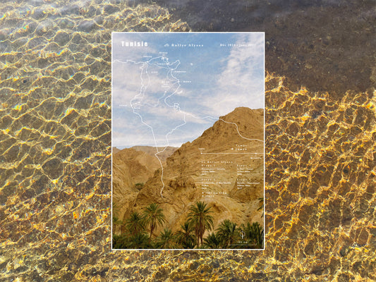 Carte de voyage personnalisée sur mesure. Itinéraire de voyage. Souvenir unique. Cartographie sur photographie, photo. 