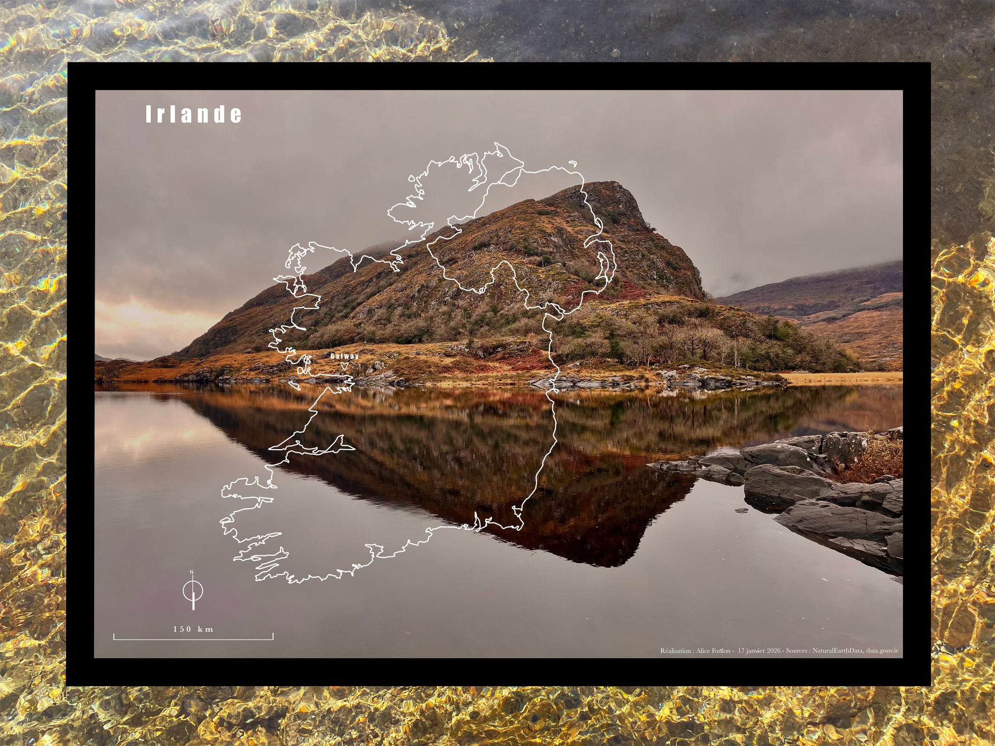 Carte de voyage personnalisée sur mesure sur graphisme et sur photographie