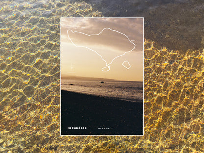 Carte de voyage personnalisée sur mesure sur graphisme et sur photographie