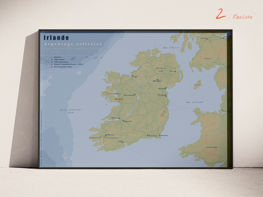 Carte de voyage personnalisée sur mesure parfait poster pour ta déco