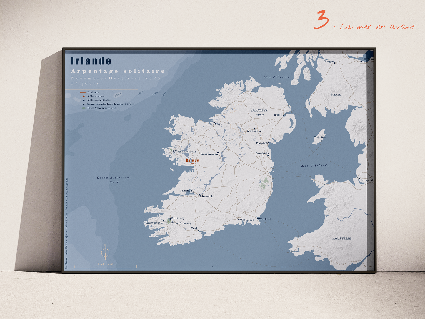 Carte de voyage personnalisée sur mesure parfait poster pour ta déco