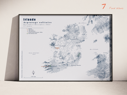 Carte de voyage personnalisée sur mesure parfait poster pour ta déco