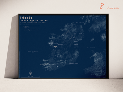 Carte de voyage personnalisée sur mesure parfait poster pour ta déco