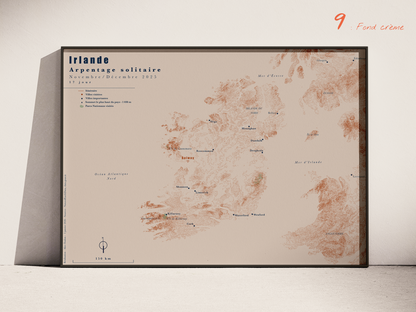 Carte de voyage personnalisée sur mesure parfait poster pour ta déco