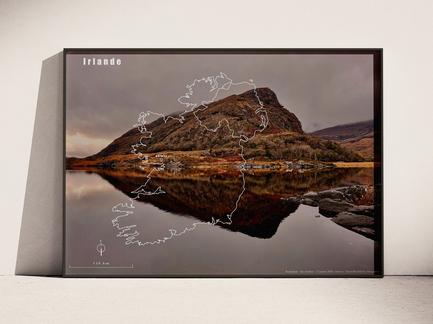 Carte de voyage personnalisée sur mesure parfait poster pour ta déco