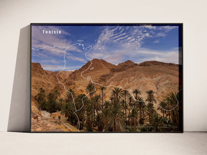 Carte de voyage personnalisée sur mesure parfait poster pour ta déco