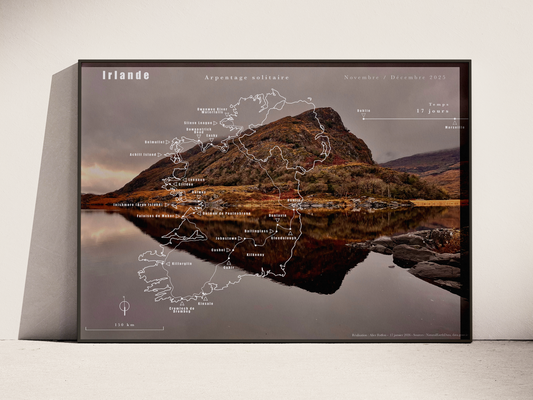 Carte de voyage personnalisée sur mesure parfait poster pour ta déco