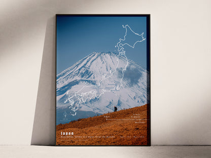 Carte de voyage personnalisée sur mesure parfait poster pour ta déco