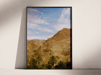 Carte de voyage personnalisée sur mesure parfait poster pour ta déco