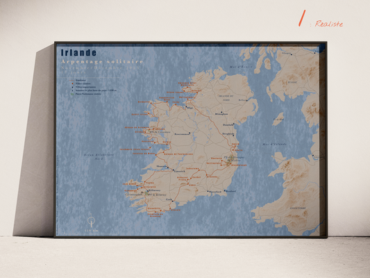 Carte de voyage personnalisée sur mesure parfait poster pour ta déco