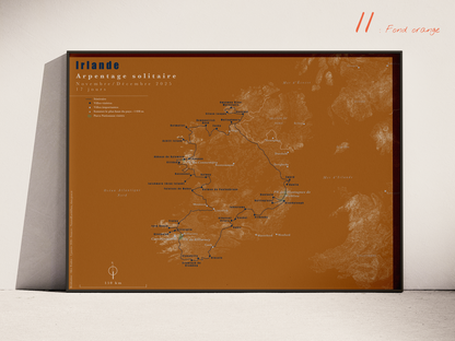 Carte de voyage personnalisée sur mesure parfait poster pour ta déco