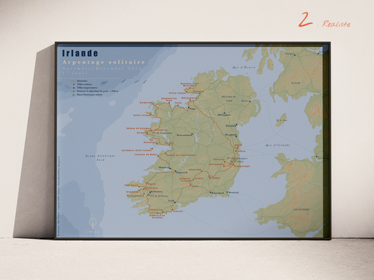 Carte de voyage personnalisée sur mesure parfait poster pour ta déco
