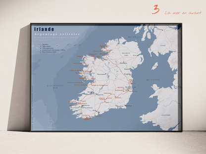 Carte de voyage personnalisée sur mesure parfait poster pour ta déco