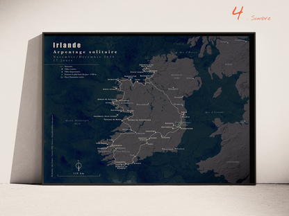 Carte de voyage personnalisée sur mesure parfait poster pour ta déco