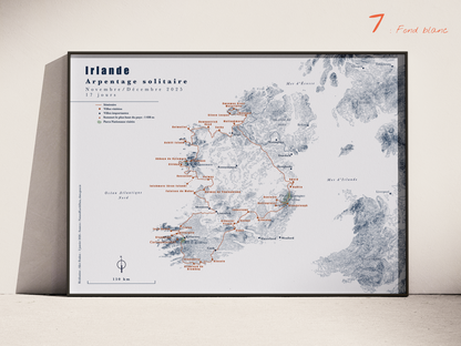 Carte de voyage personnalisée sur mesure parfait poster pour ta déco