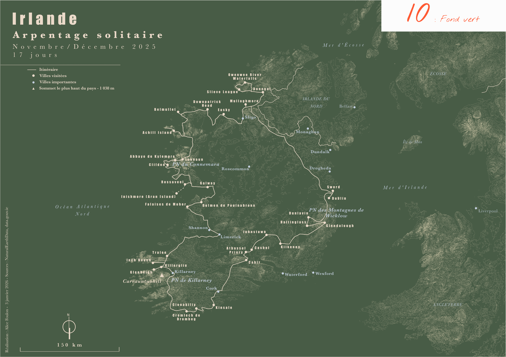 Carte de voyage personnalisée sur mesure parfait poster pour ta déco