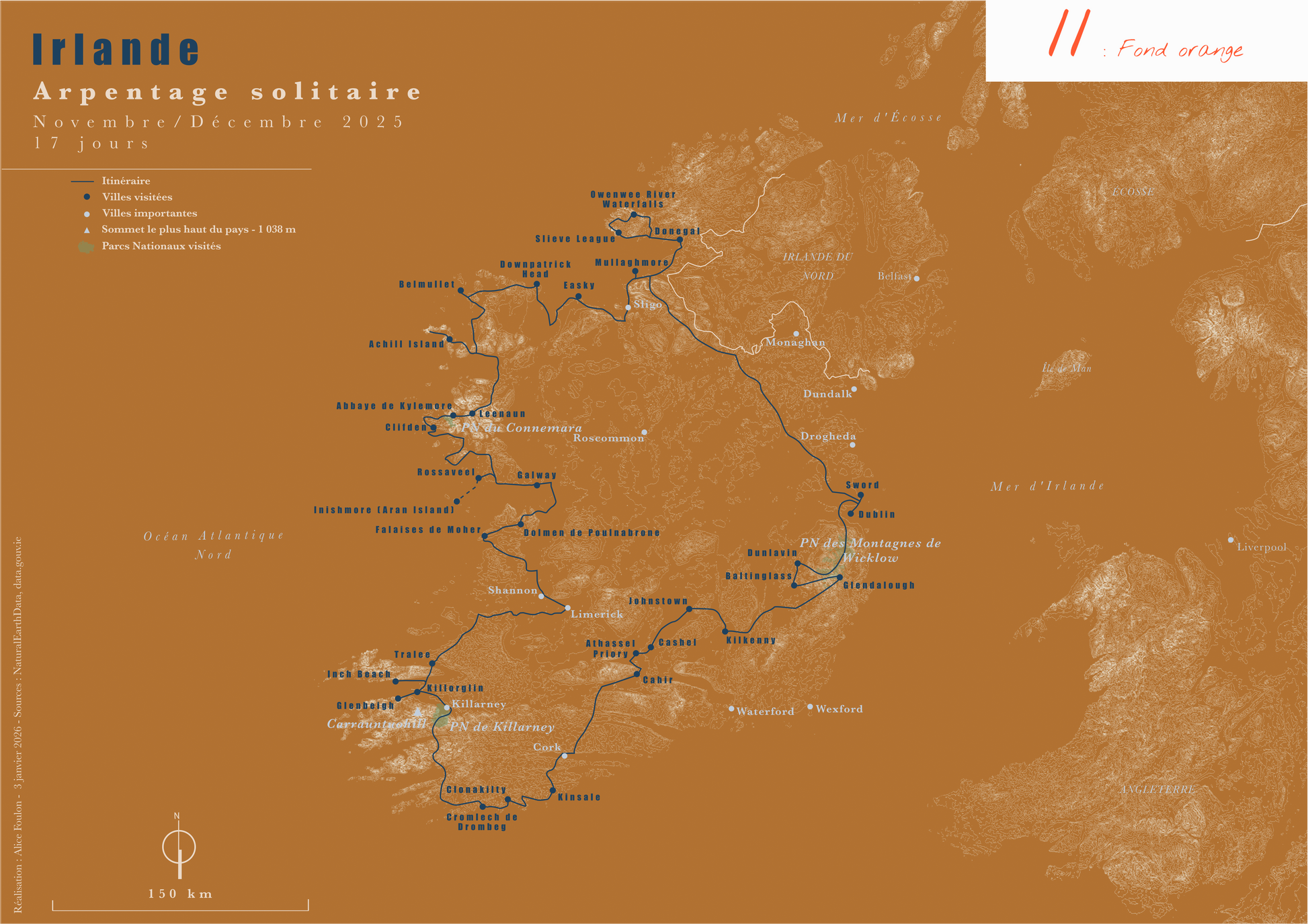 Carte de voyage personnalisée sur mesure parfait poster pour ta déco