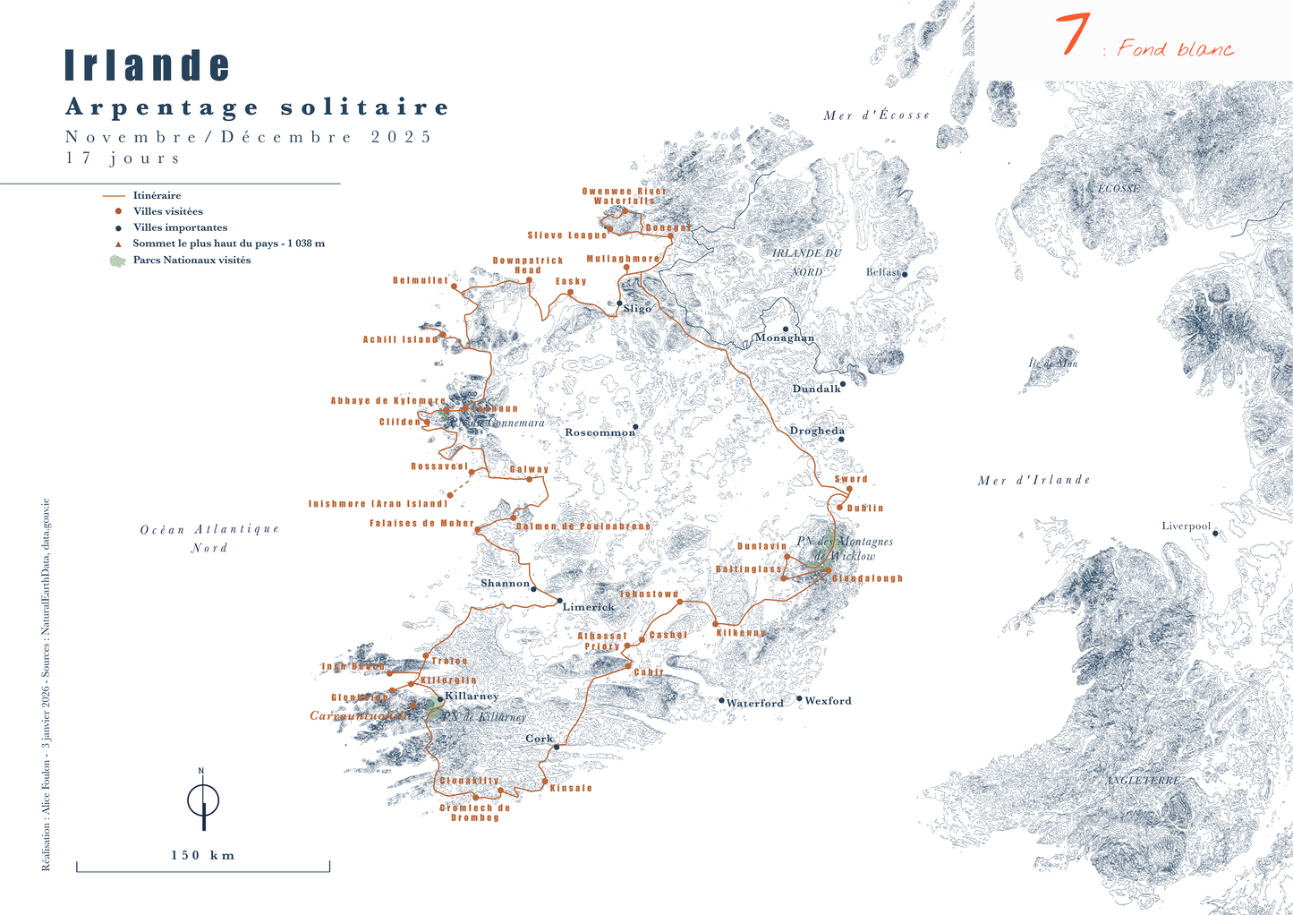 Carte de voyage personnalisée sur mesure parfait poster pour ta déco