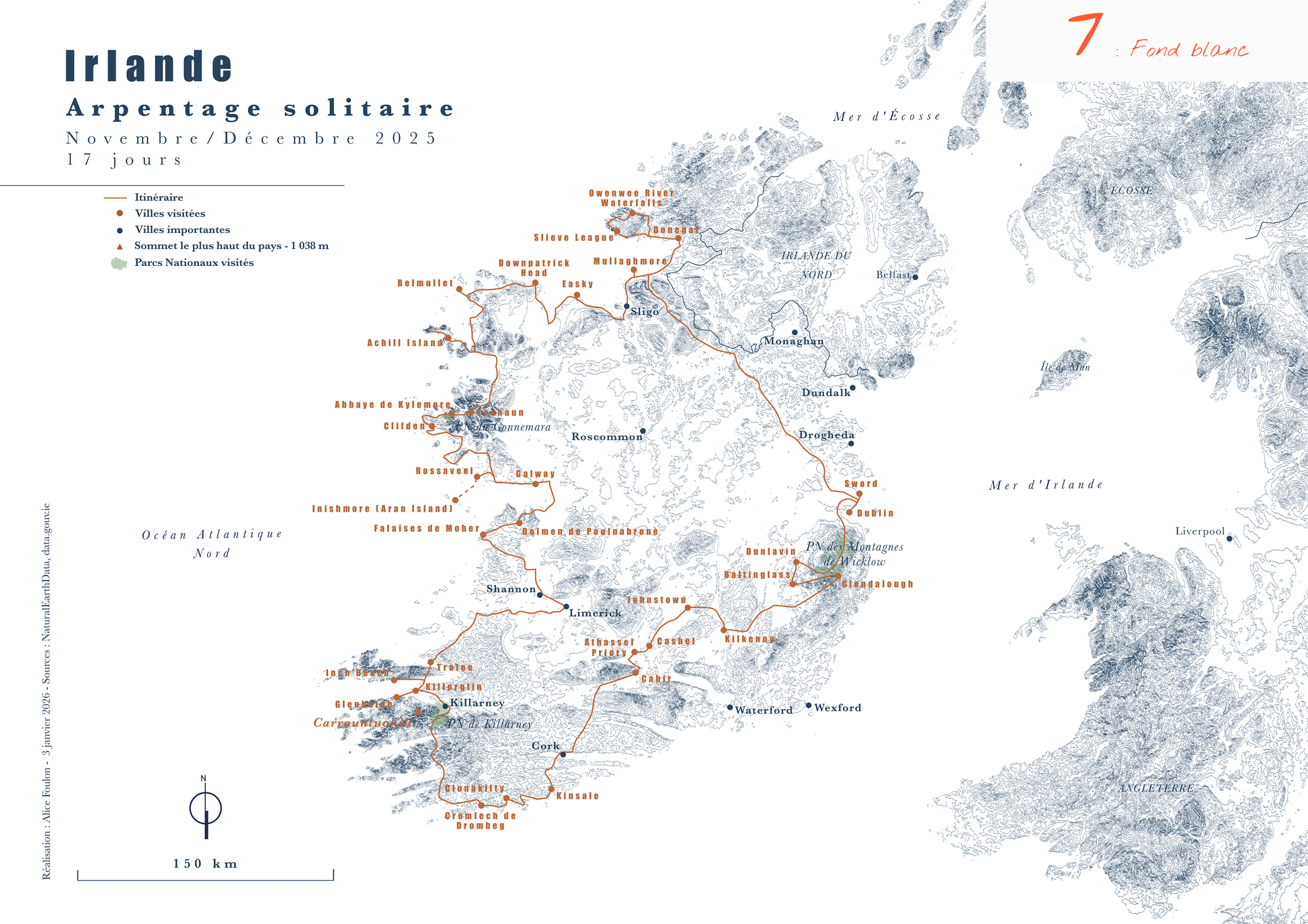 Carte de voyage personnalisée sur mesure parfait poster pour ta déco