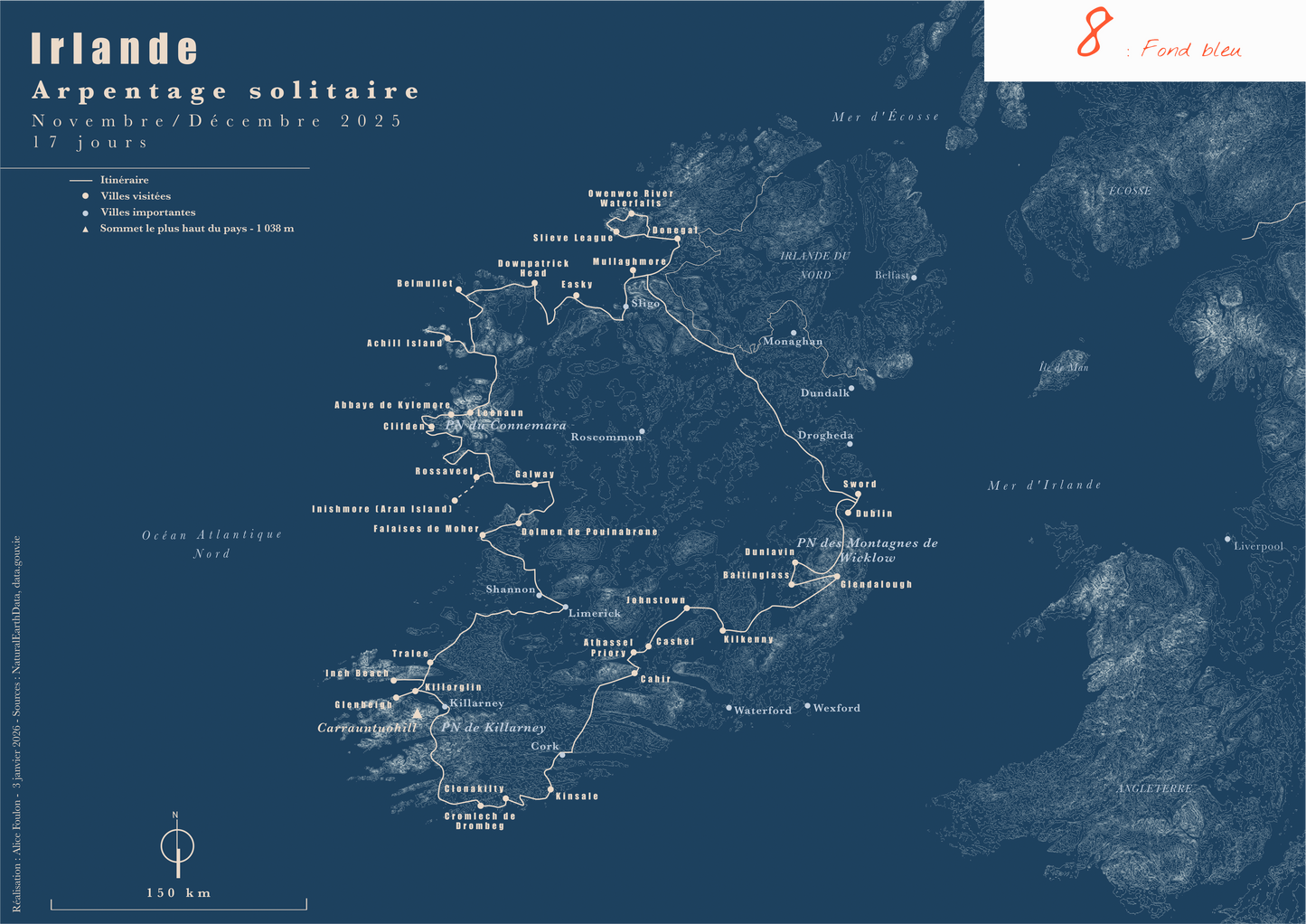 Carte de voyage personnalisée sur mesure parfait poster pour ta déco
