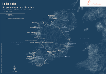 Carte de voyage personnalisée sur mesure parfait poster pour ta déco