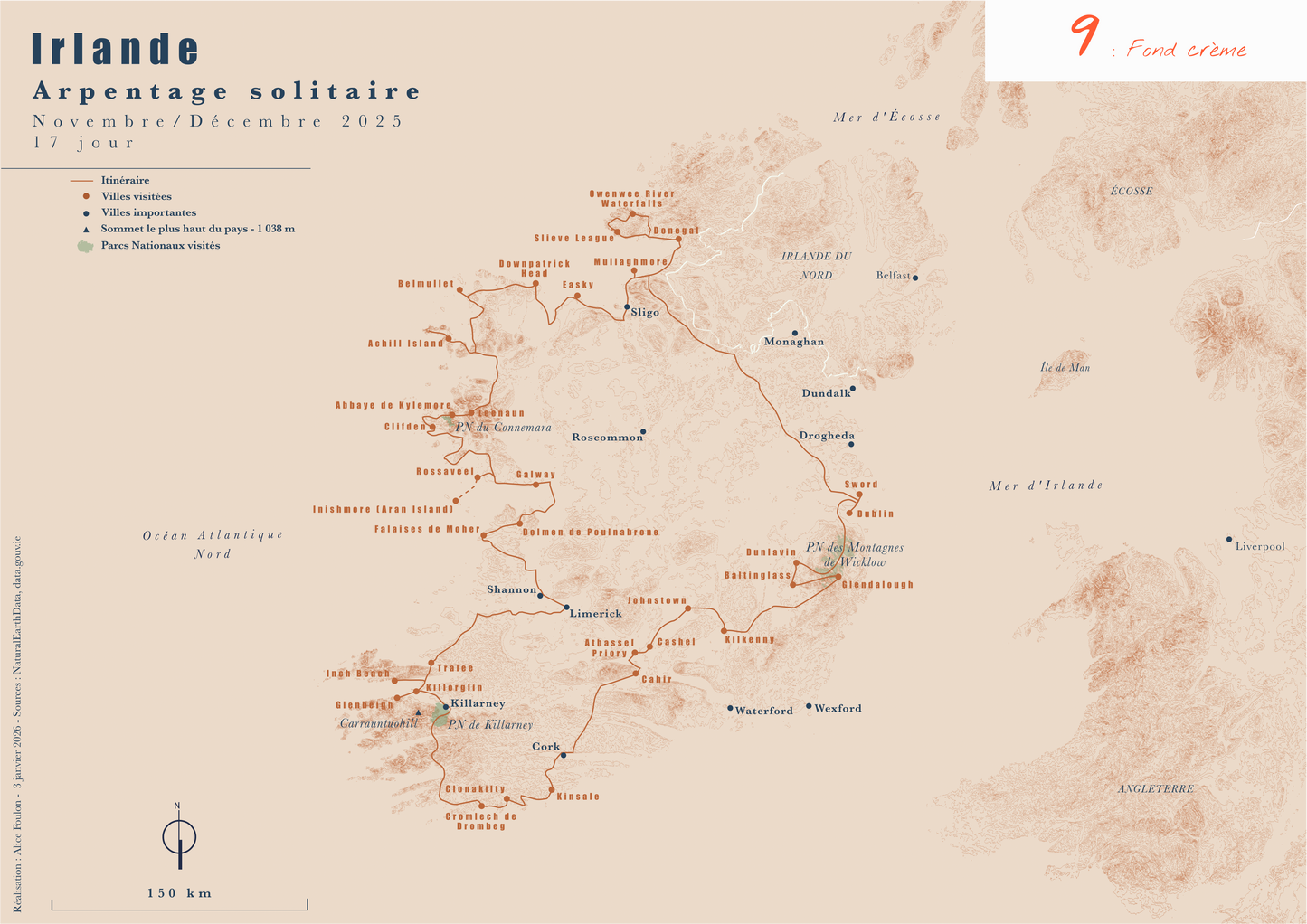 Carte de voyage personnalisée sur mesure parfait poster pour ta déco