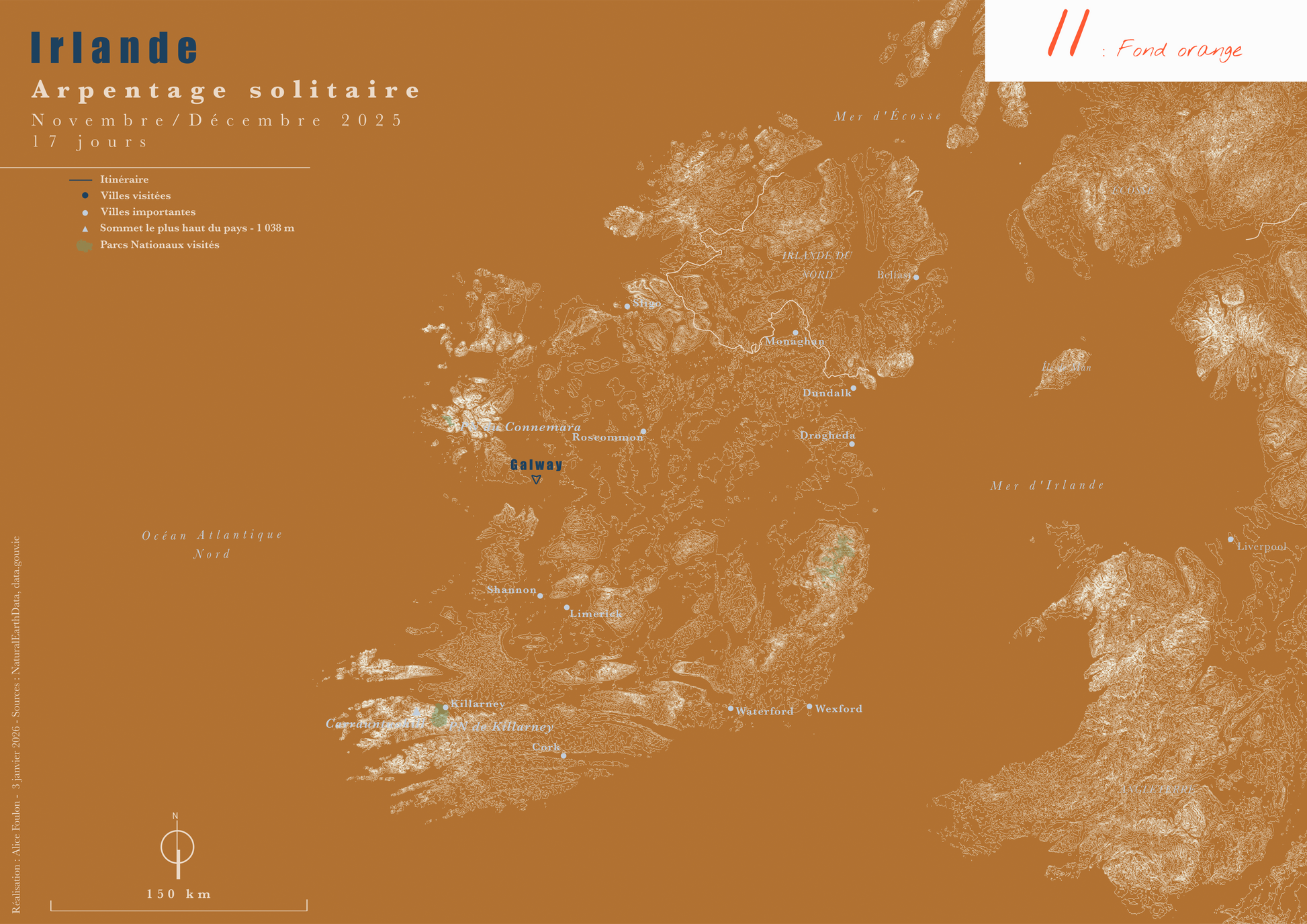 Carte de voyage personnalisée sur mesure parfait poster pour ta déco