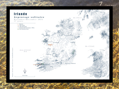 Carte de voyage personnalisée sur mesure sur graphisme et sur photographie