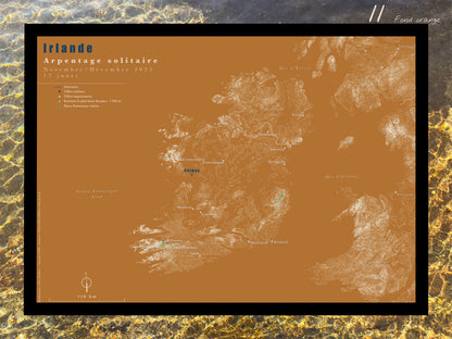 Carte de voyage personnalisée sur mesure sur graphisme et sur photographie