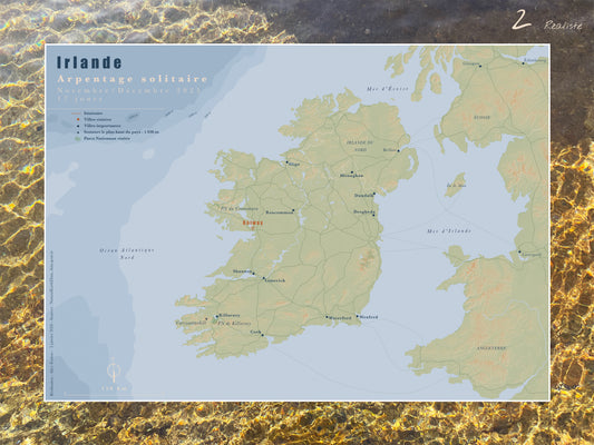 Carte de voyage personnalisée sur mesure sur graphisme et sur photographie