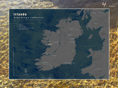 Carte de voyage personnalisée sur mesure sur graphisme et sur photographie