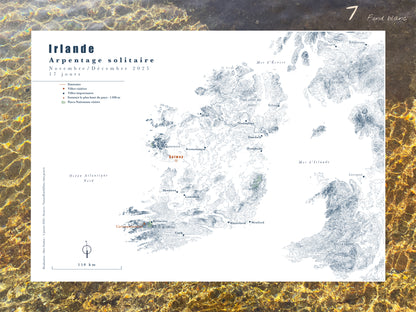 Carte de voyage personnalisée sur mesure sur graphisme et sur photographie