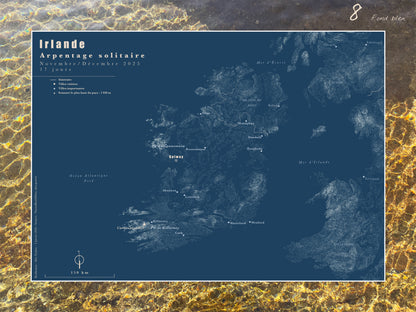 Carte de voyage personnalisée sur mesure sur graphisme et sur photographie