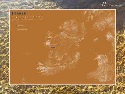 Carte de voyage personnalisée sur mesure sur graphisme et sur photographie
